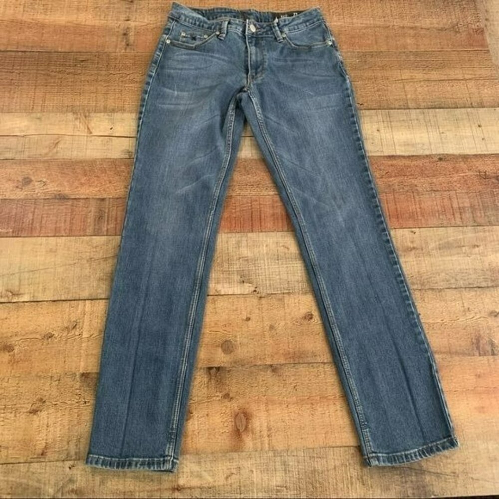 RES denim women's size 27 straight leg lacer womens jeans in medium blue